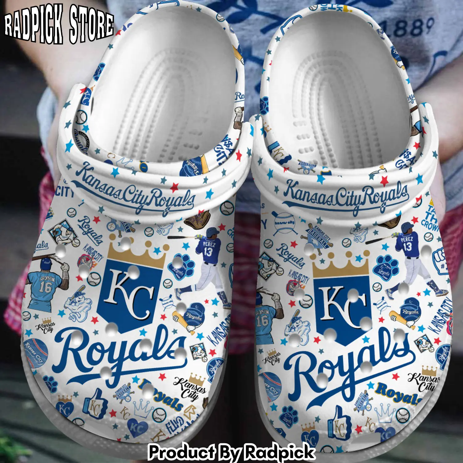 Radpick premium kansas city royals mlb sport clogs shoes for men women rp6522284